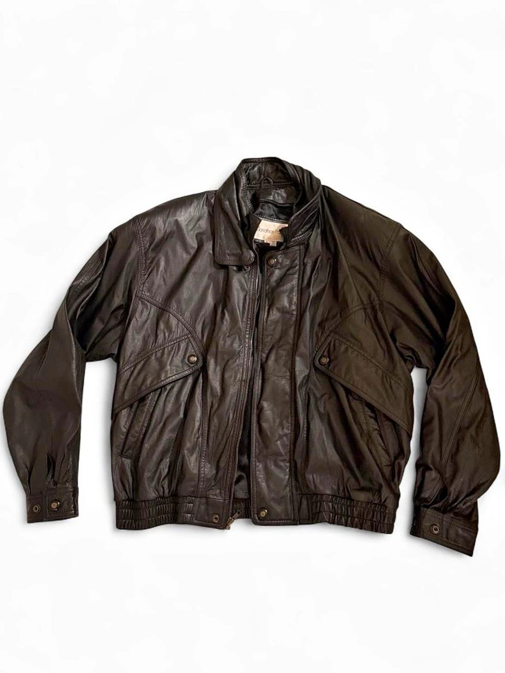 Jonathan Frás Leather Jacket Black Size Large Like New